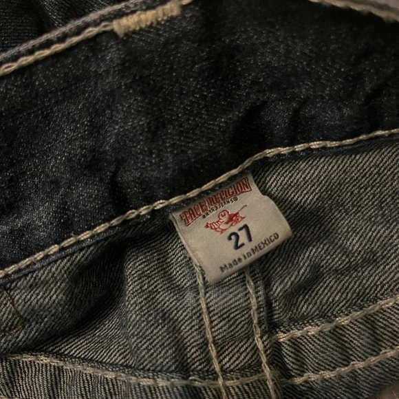 Vintage True Religion size 27 dark wash jean